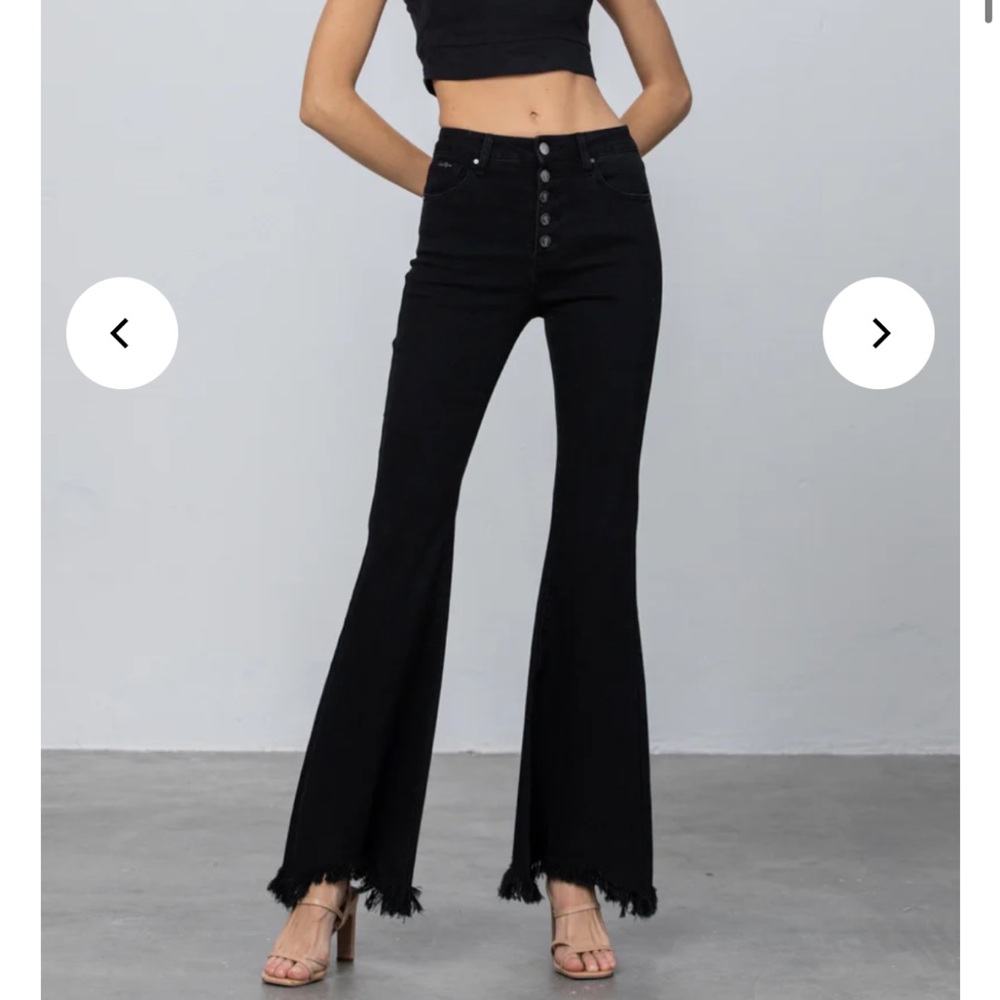 Novelty Button Down Wide Flare
